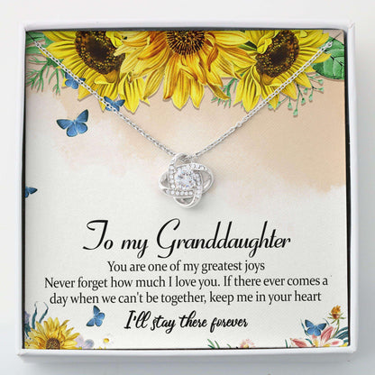 Granddaughter Necklace, To My Granddaughter “ Love Knots Necklace V3 Gifts For Daughter Rakva