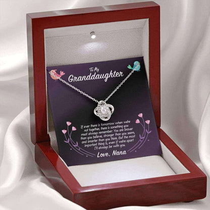 Granddaughter Necklace, To My Granddaughter Love Nana Love Knot Necklace Gifts For Daughter Rakva