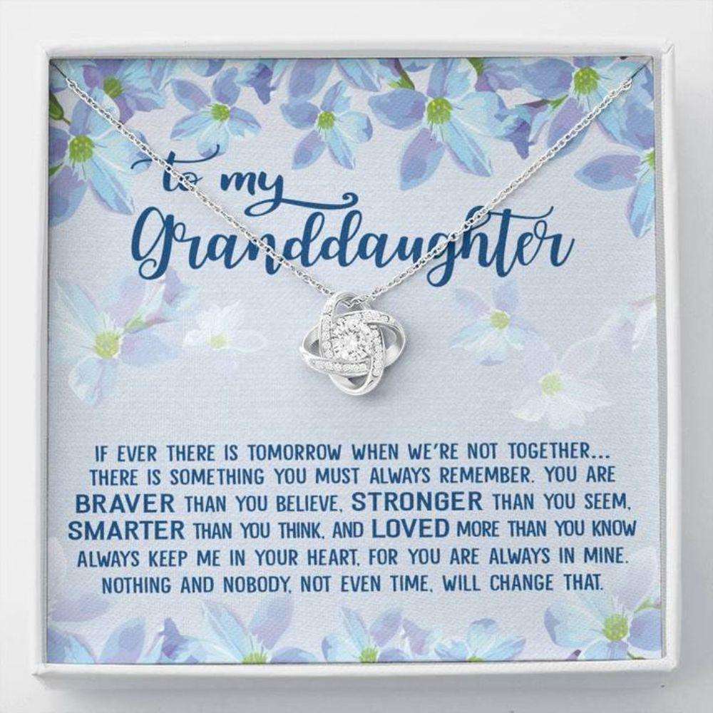 Granddaughter Necklace, To My Granddaughter Necklace Gift Always Keep Me In Your Heart Gifts For Daughter Rakva