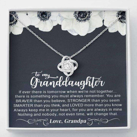 Granddaughter Necklace, To My Granddaughter Necklace Gift Always Keep Me In Your Heart Love Grandpa Gifts For Daughter Rakva