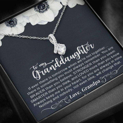 Granddaughter Necklace, To My Granddaughter Necklace Gift Always Keep Me In Your Heart Love Grandpa Gifts For Daughter Rakva