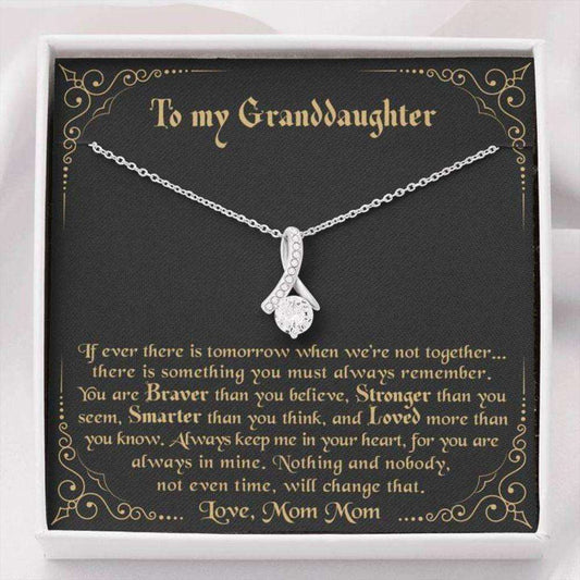 Granddaughter Necklace, To My Granddaughter Necklace Gift “ Always Keep Me In Your Heart Love Mom Gifts For Daughter Rakva