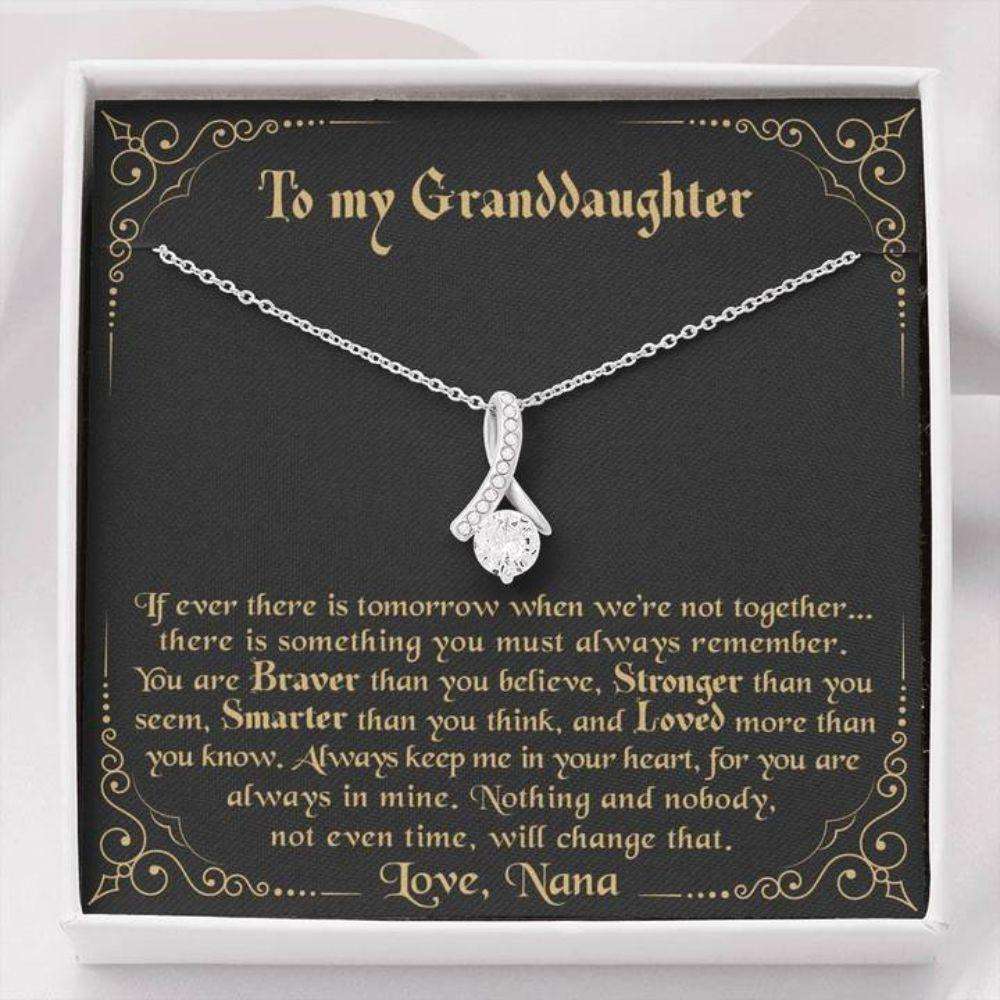 Granddaughter Necklace, To My Granddaughter Necklace Gift “ Always Keep Me In Your Heart Love Nana Gifts For Daughter Rakva