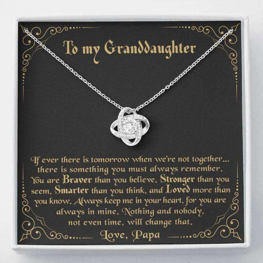 Granddaughter Necklace, To My Granddaughter Necklace Gift “ Always Keep Me In Your Heart Love Papa Gifts For Daughter Rakva