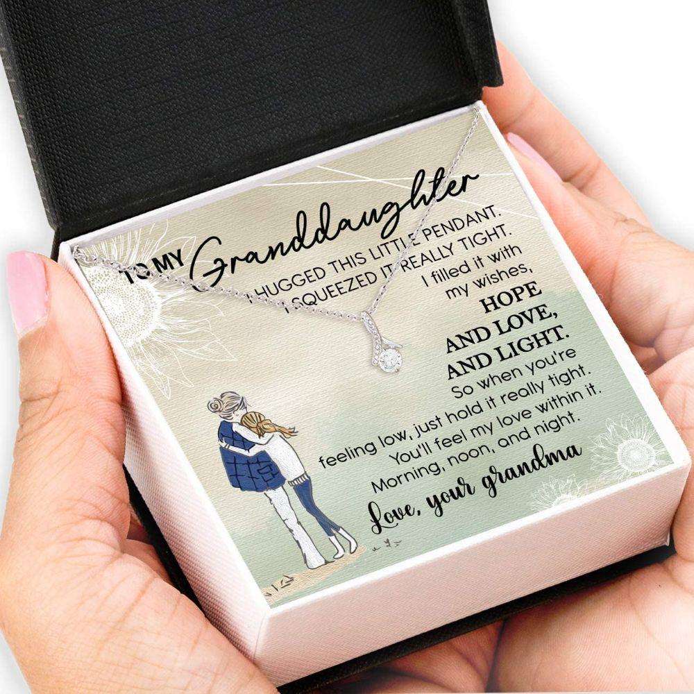 Granddaughter Necklace, To My Granddaughter Necklace Gift Card Gifts For Daughter Rakva