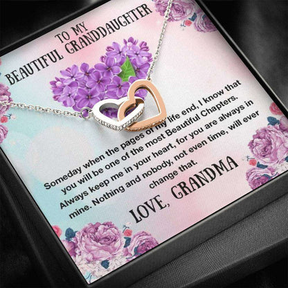 Granddaughter Necklace, To My Granddaughter Necklace “ Gift For Granddaughter From Grandma Gifts For Daughter Rakva