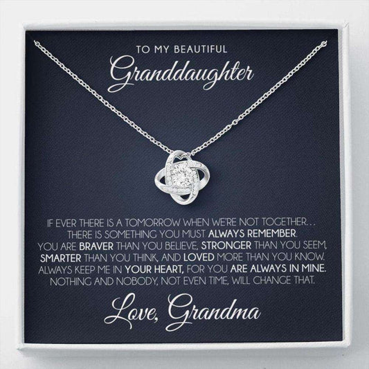 Granddaughter Necklace, To My Granddaughter Necklace, Gift For Granddaughter From Grandmother Gifts For Daughter Rakva