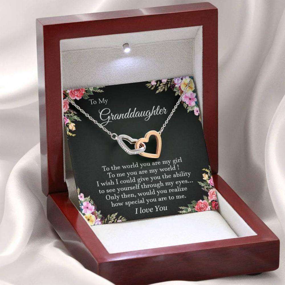 Granddaughter Necklace, To My Granddaughter Necklace, Gift For Granddaughter, Graduation For Archievement Rakva