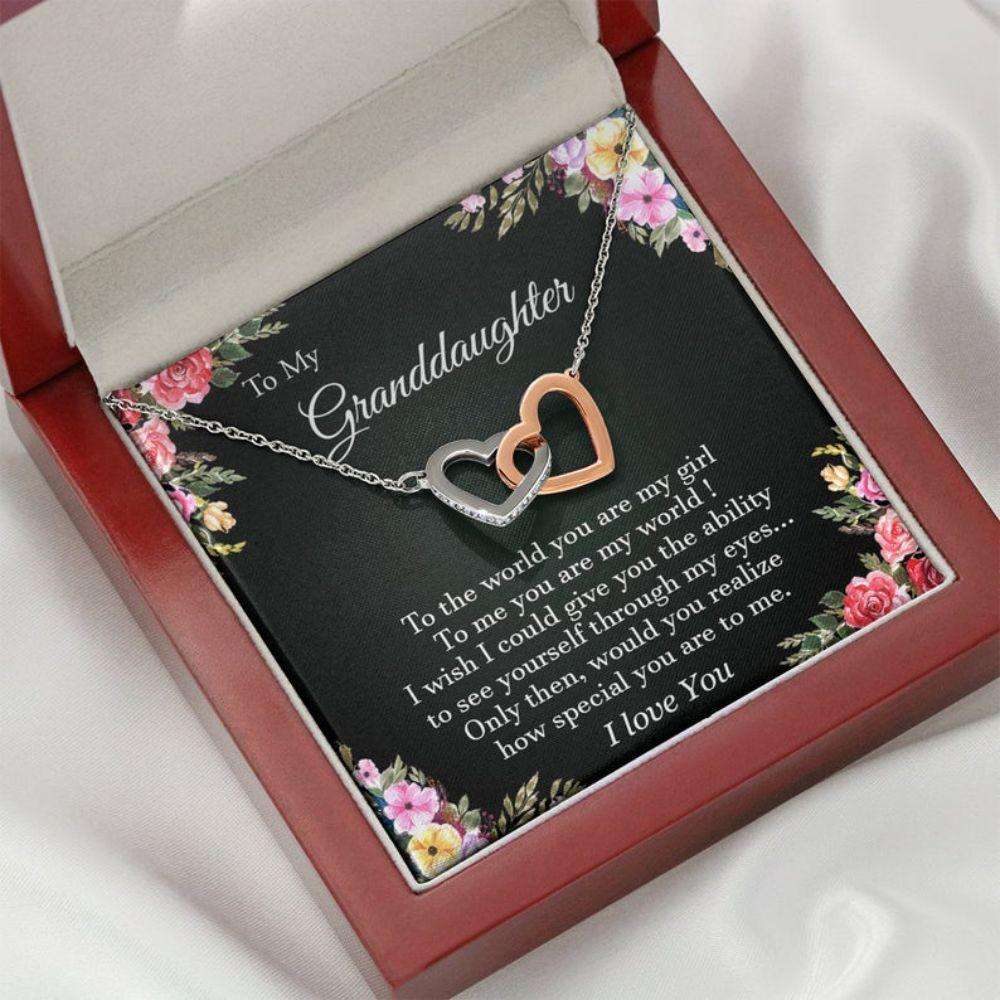 Granddaughter Necklace, To My Granddaughter Necklace, Gift For Granddaughter, Graduation For Archievement Rakva