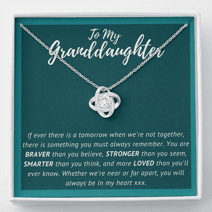 Granddaughter Necklace, To My Granddaughter Necklace Gift, Granddaughter, Sweet 16 Gifts For Daughter Rakva