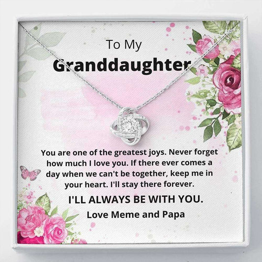 Granddaughter Necklace, To My Granddaughter Necklace Gift “ I’Ll Always Be With You Gifts For Daughter Rakva