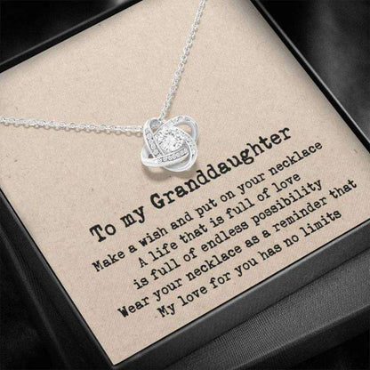 Granddaughter Necklace, To My Granddaughter Necklace Gift “ Infinity Heart Necklace Gifts For Daughter Rakva