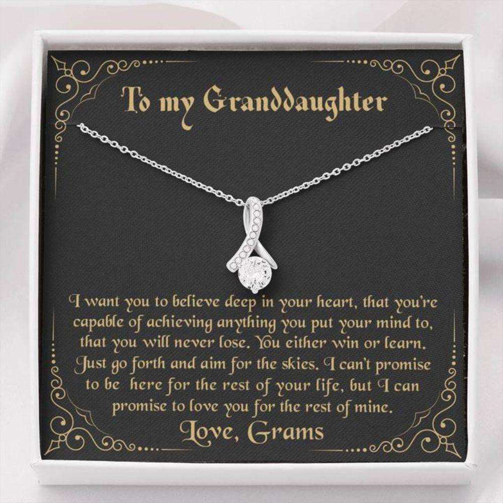 Granddaughter Necklace, To My Granddaughter Necklace Gift “ Love Grams Gifts For Daughter Rakva