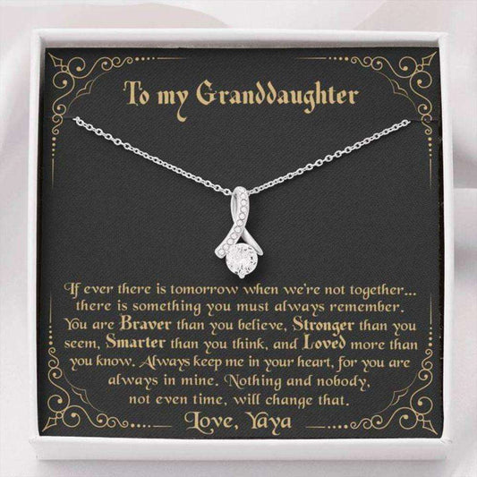 Granddaughter Necklace, To My Granddaughter Necklace Gift “ Love Yaya Gifts For Daughter Rakva