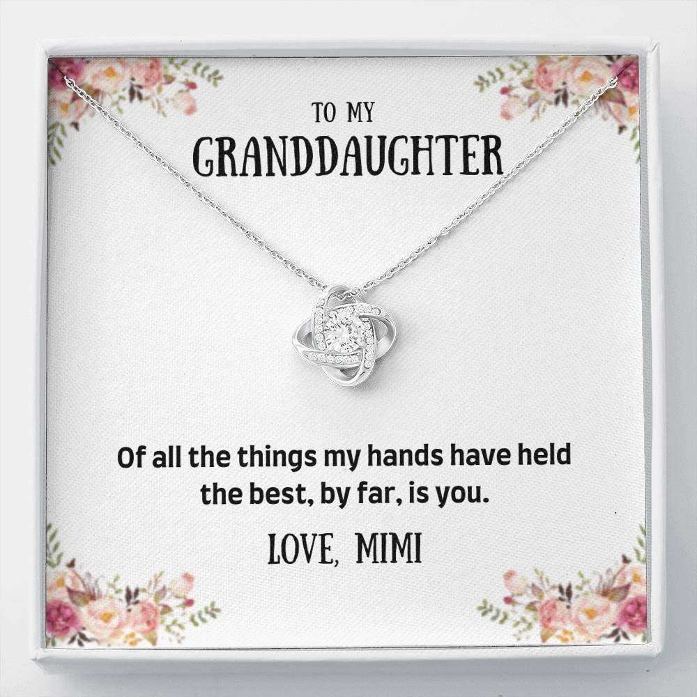 Granddaughter Necklace, To My Granddaughter Necklace Gift “ Of All The Things Gifts For Daughter Rakva