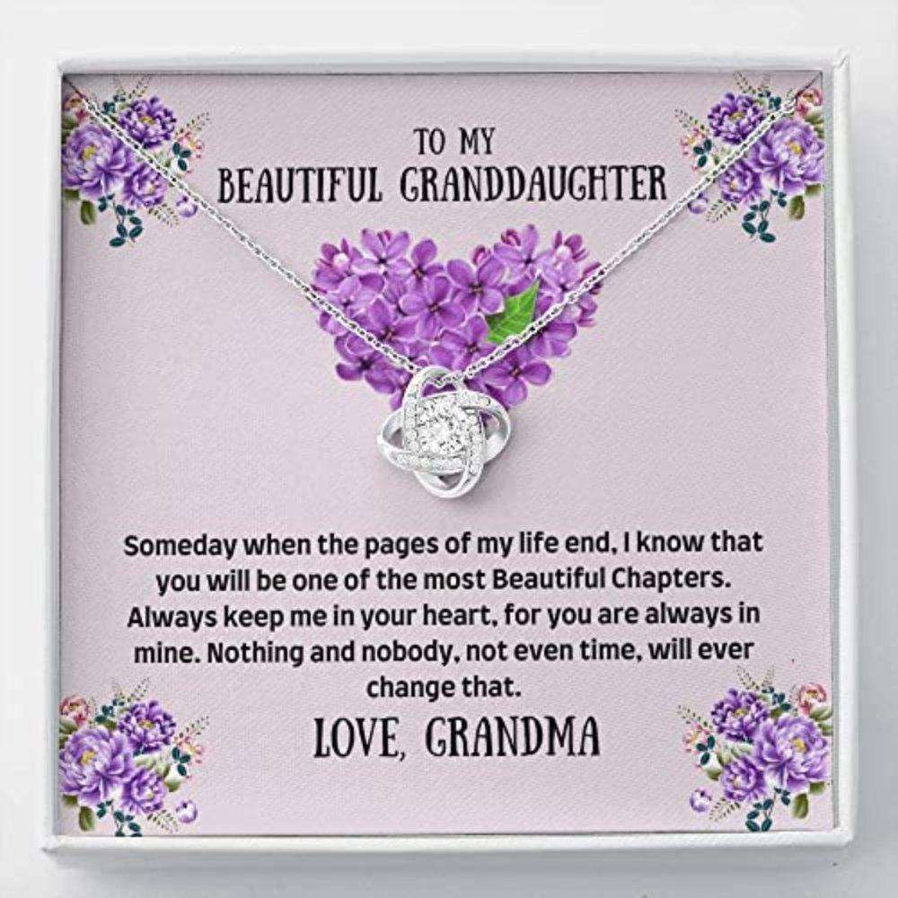 Granddaughter Necklace, To My Granddaughter Necklace Gift- The Most Beautiful Chapters Gifts For Daughter Rakva