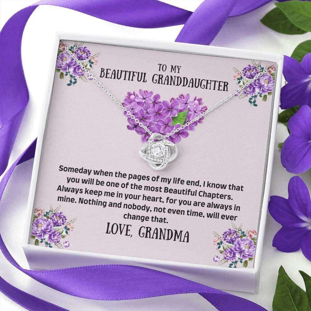 Granddaughter Necklace, To My Granddaughter Necklace Gift “ The Most Beautiful Chapters Gifts For Daughter Rakva