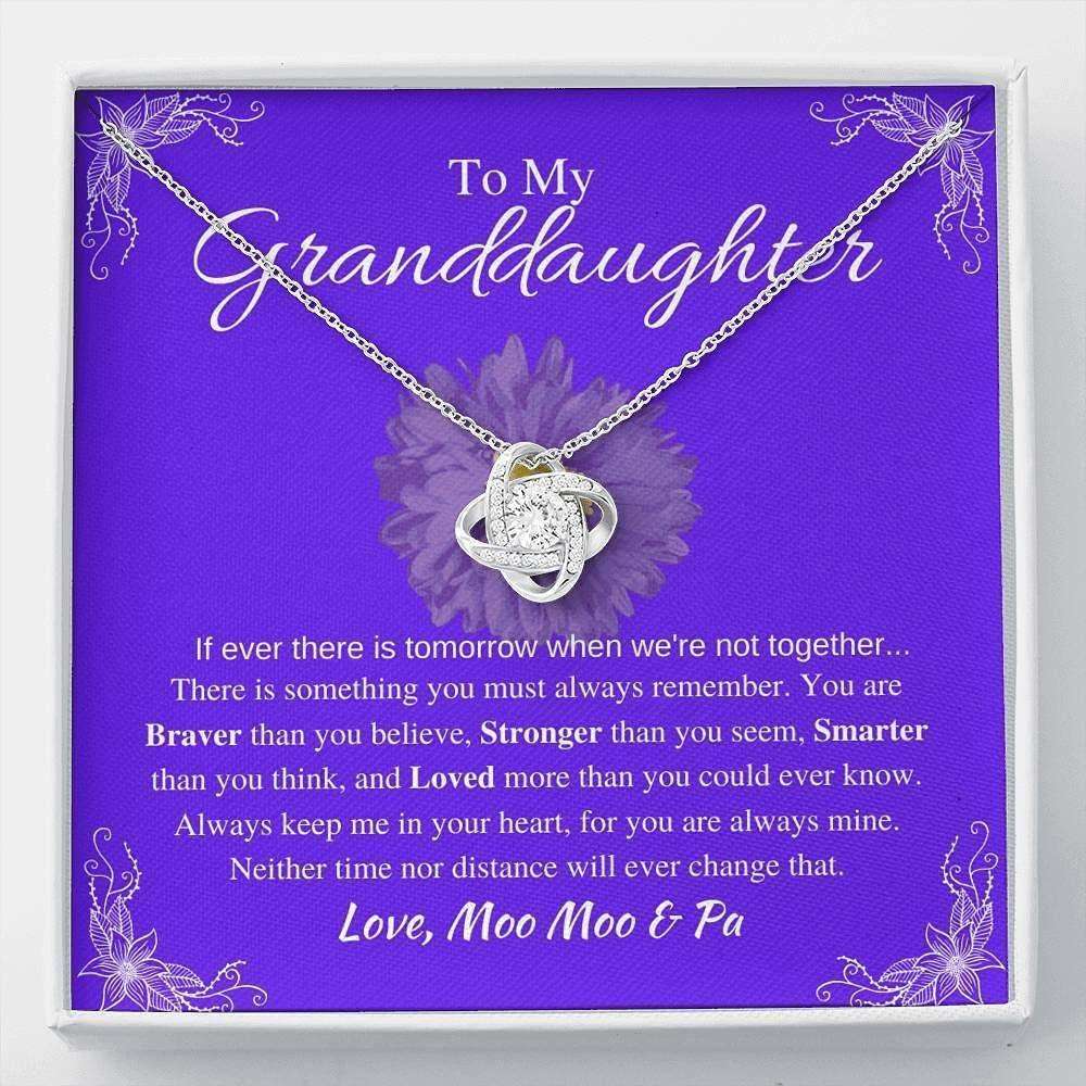 Granddaughter Necklace, To My Granddaughter Necklace Gift “ You Are Braver Gifts For Daughter Rakva