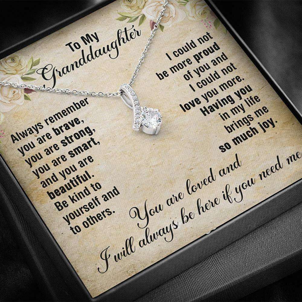 Granddaughter Necklace, To My Granddaughter Necklace Gift “ You Brings Me So Much Joy Gifts For Daughter Rakva