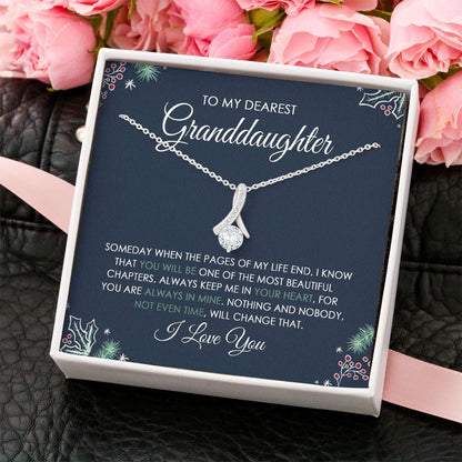 Granddaughter Necklace, To My Granddaughter Necklace “ Love Granddaughter Christmas Necklace Gifts For Daughter Rakva