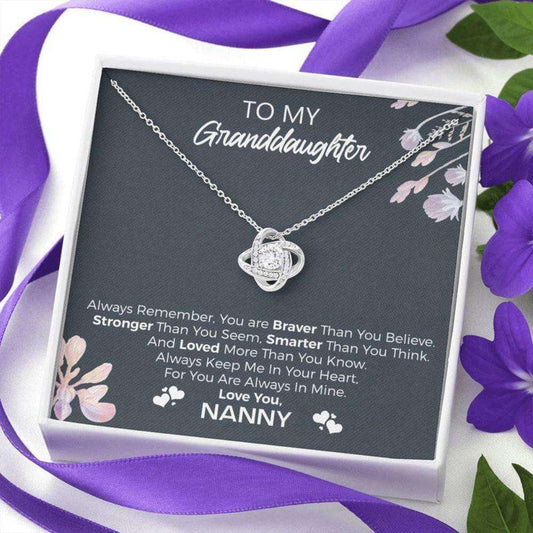 Granddaughter Necklace, To My Granddaughter, Œalways Remember” Necklace Gift From Nanny Gifts For Daughter Rakva