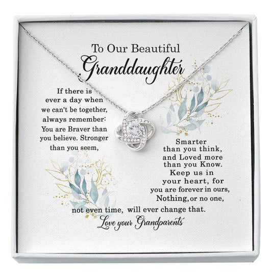 Granddaughter Necklace, To Our Granddaughter Gift, Gift For Granddaughter Graduation Custom Necklace Gifts For Daughter Rakva