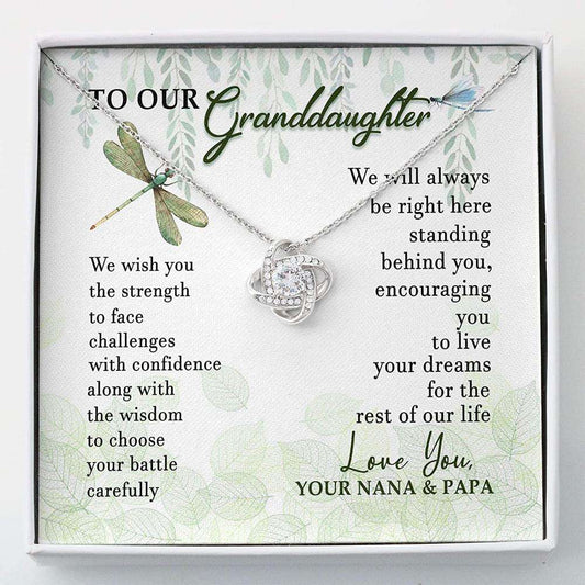 Granddaughter Necklace, To Our Granddaughter Gift “ Necklace For Granddaughter Gift Message Box Gifts For Daughter Rakva