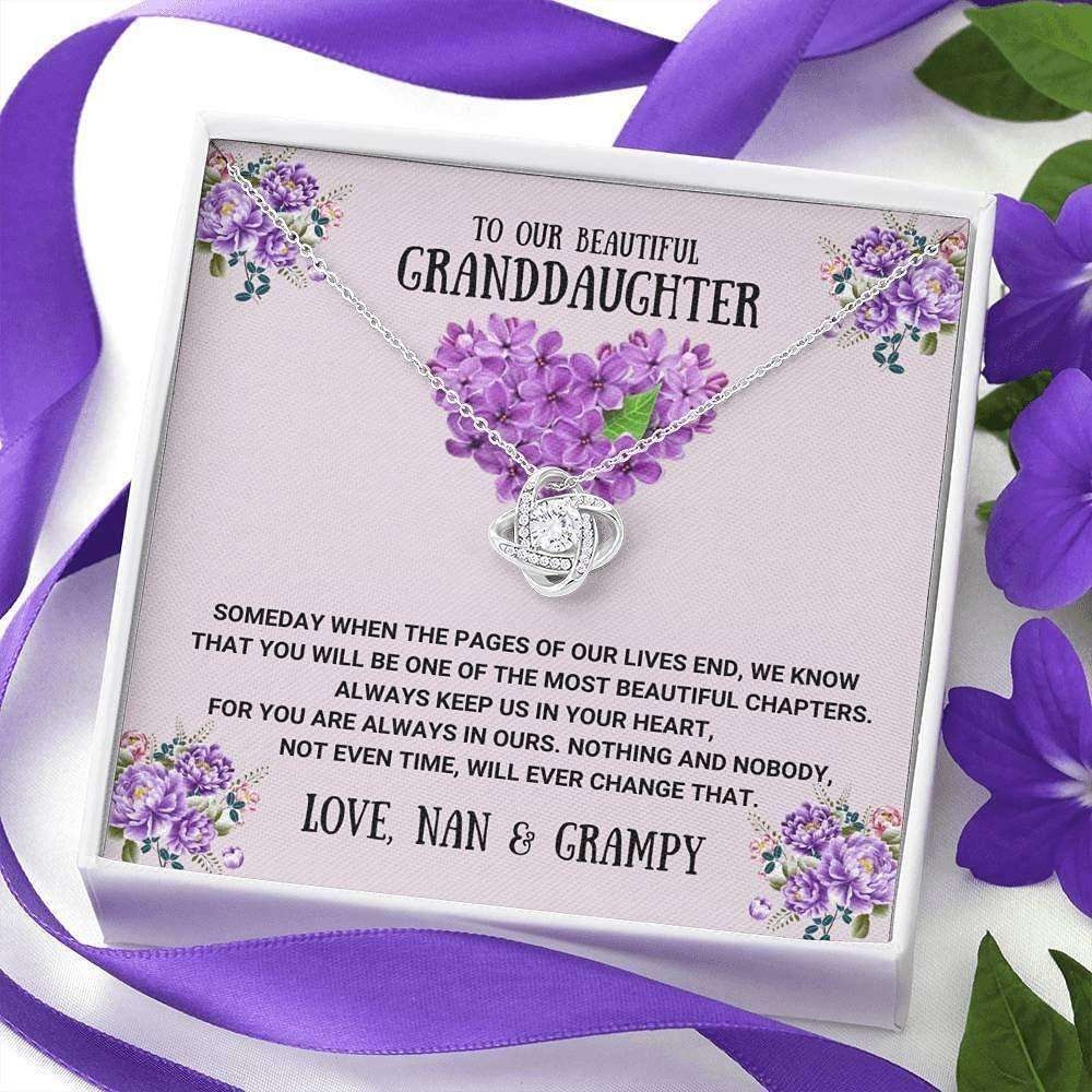 Granddaughter Necklace, To Our Granddaughter Necklace Gift “ The Most Beautiful Chapters Gifts For Daughter Rakva