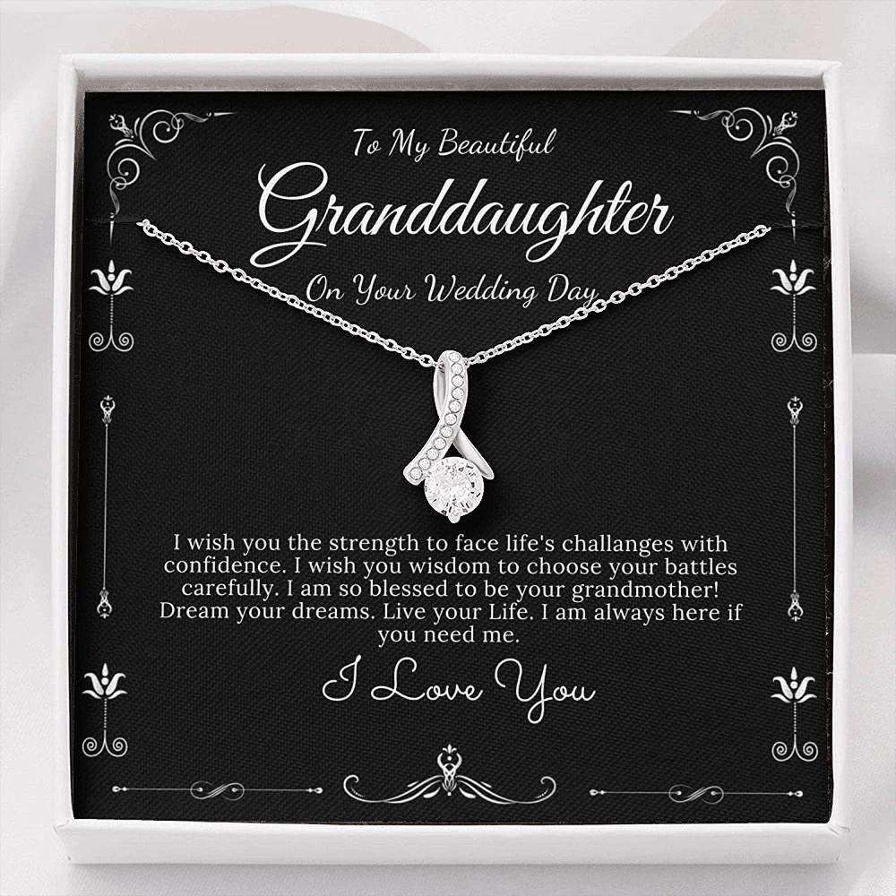 Granddaughter Necklace, Wedding Day Necklace Gift From Grandma, Bride Gift From Grandmother Gifts For Daughter Rakva