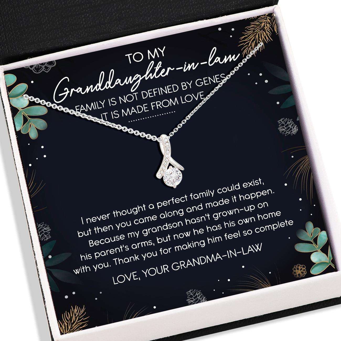 Granddaughter Necklace With Card Message “ Alluring Beauty Necklace For Granddaughter Wedding Gifts Gifts For Daughter Rakva