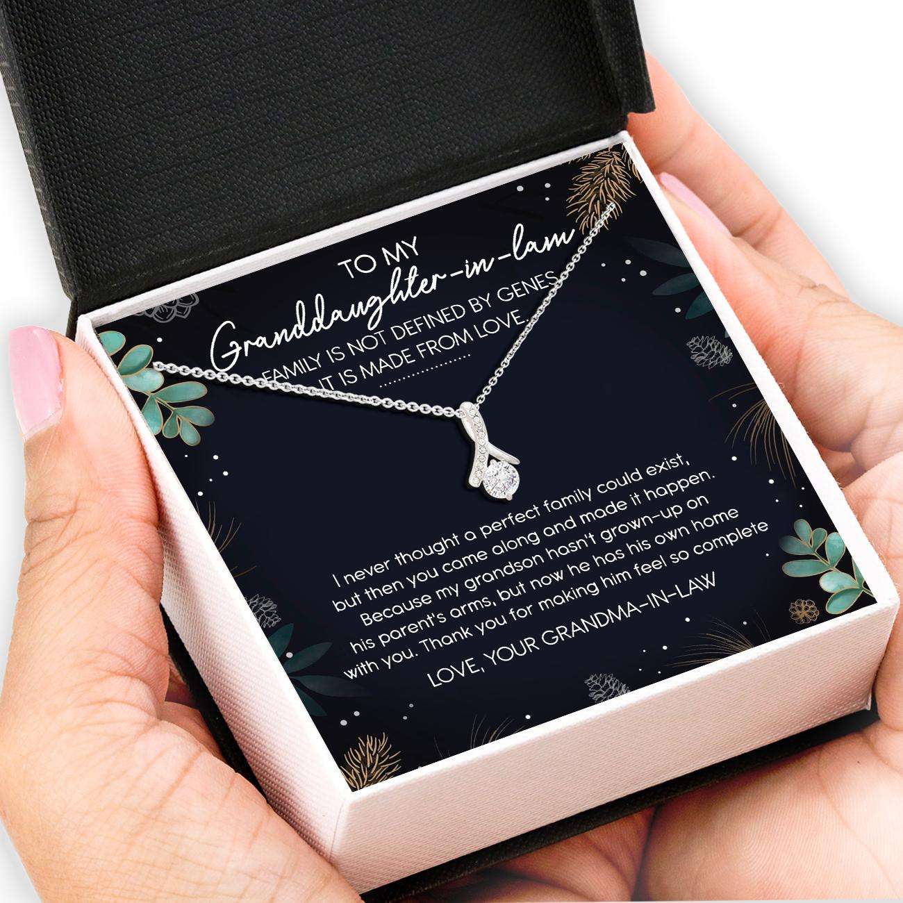 Granddaughter Necklace With Card Message “ Alluring Beauty Necklace For Granddaughter Wedding Gifts Gifts For Daughter Rakva