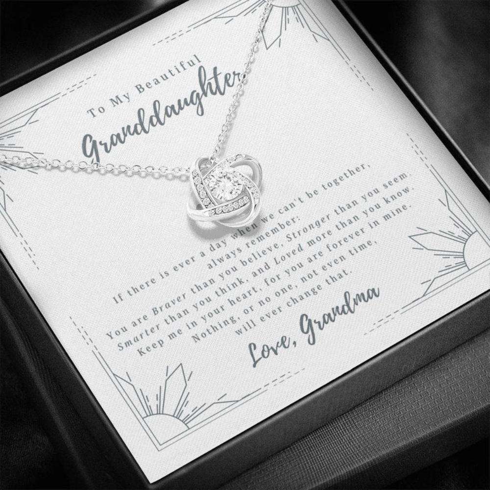 Granddaughter Necklace,To My Granddaughter Gift, Gift For Granddaughter From Grandma, Granddaughter Graduation Birthday Necklace Gifts For Daughter Rakva