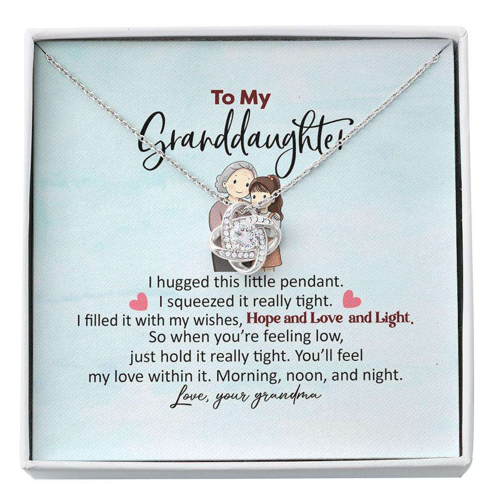 Granddaughter Necklaceto My Granddaughter Gifts From Grandma Message Card Custom Necklace Gifts For Daughter Rakva