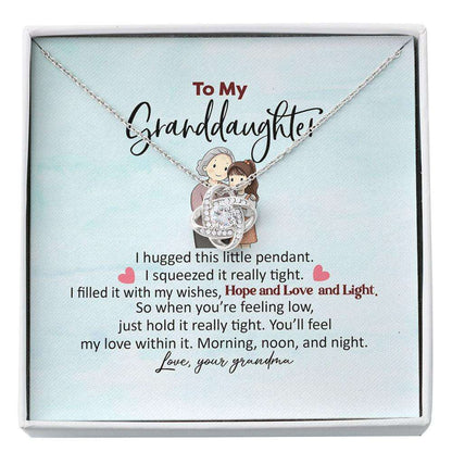 Granddaughter Necklaceto My Granddaughter Gifts From Grandma Message Card Custom Necklace Gifts For Daughter Rakva