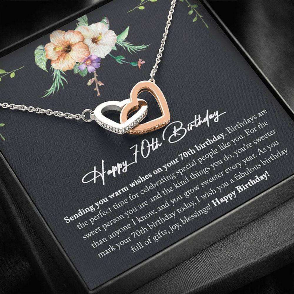 Grandmother Necklace, 70Th Birthday Necklace Gift For Mom Grandma, 70 Years Old Gifts For Womens Gifts for Grandmother Rakva