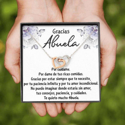 Grandmother Necklace, Abuela Necklace Gift, Regalo Para Abuela, Gracias Abuela Collar, Regalo De Cumplea�Os Para Nana Gifts for Grandmother Rakva