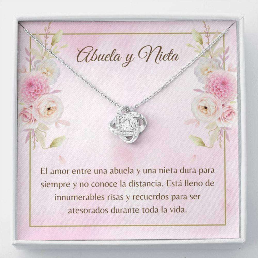 Grandmother Necklace, Abuela Necklace “ Spanish Nieta Gift “ Spanish Generations Gift “ Abuela Christmas “ Love For Nieta Gifts for Grandmother Rakva