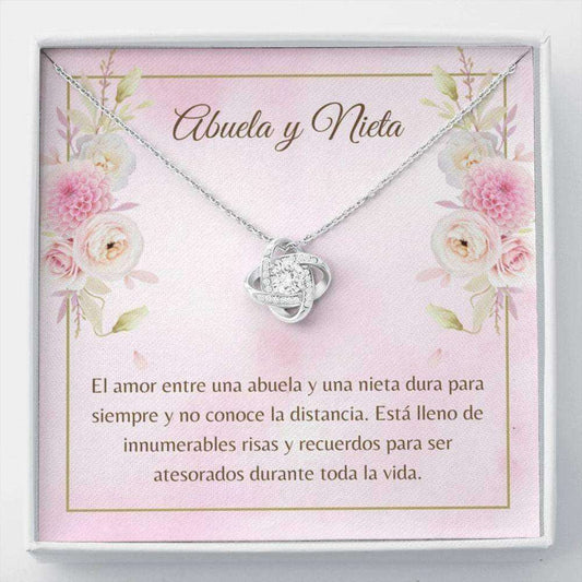 Grandmother Necklace, Abuela Necklace “ Spanish Nieta Gift “ Spanish Generations Gift “ Abuela Christmas “ Love For Nieta Gifts for Grandmother Rakva