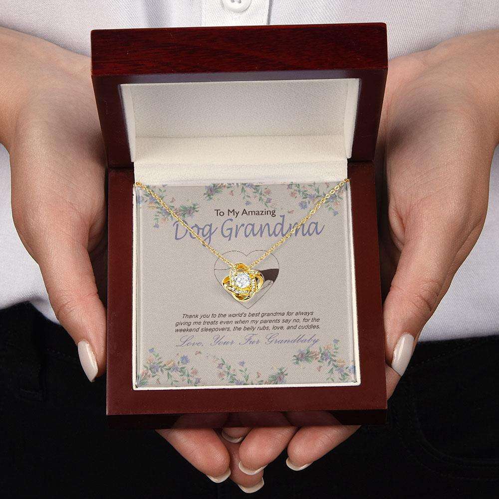 Grandmother Necklace, Best Dog Grandma Dog Nana Necklace Dog Lover Gift Necklace With Card Pet Grandparents Fur Grandbaby Gift Custom Necklace Gifts for Grandmother Rakva