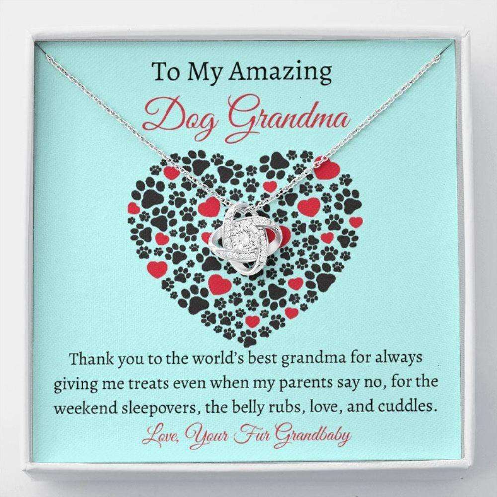 Grandmother Necklace, Best Dog Grandma “ Dog Nana Necklace “ Dog Lover Gift “ Pet Grandparents “ Fur Grandbaby Gift Gifts for Grandmother Rakva