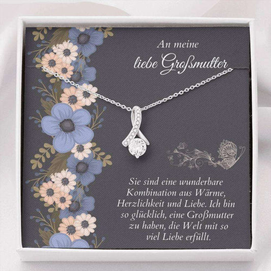 Grandmother Necklace, Beste Grobmutter Geschenk “ German Grandma Necklace “ Sweet German Sayings “ Grobmutter Christmas Gift Gifts for Grandmother Rakva