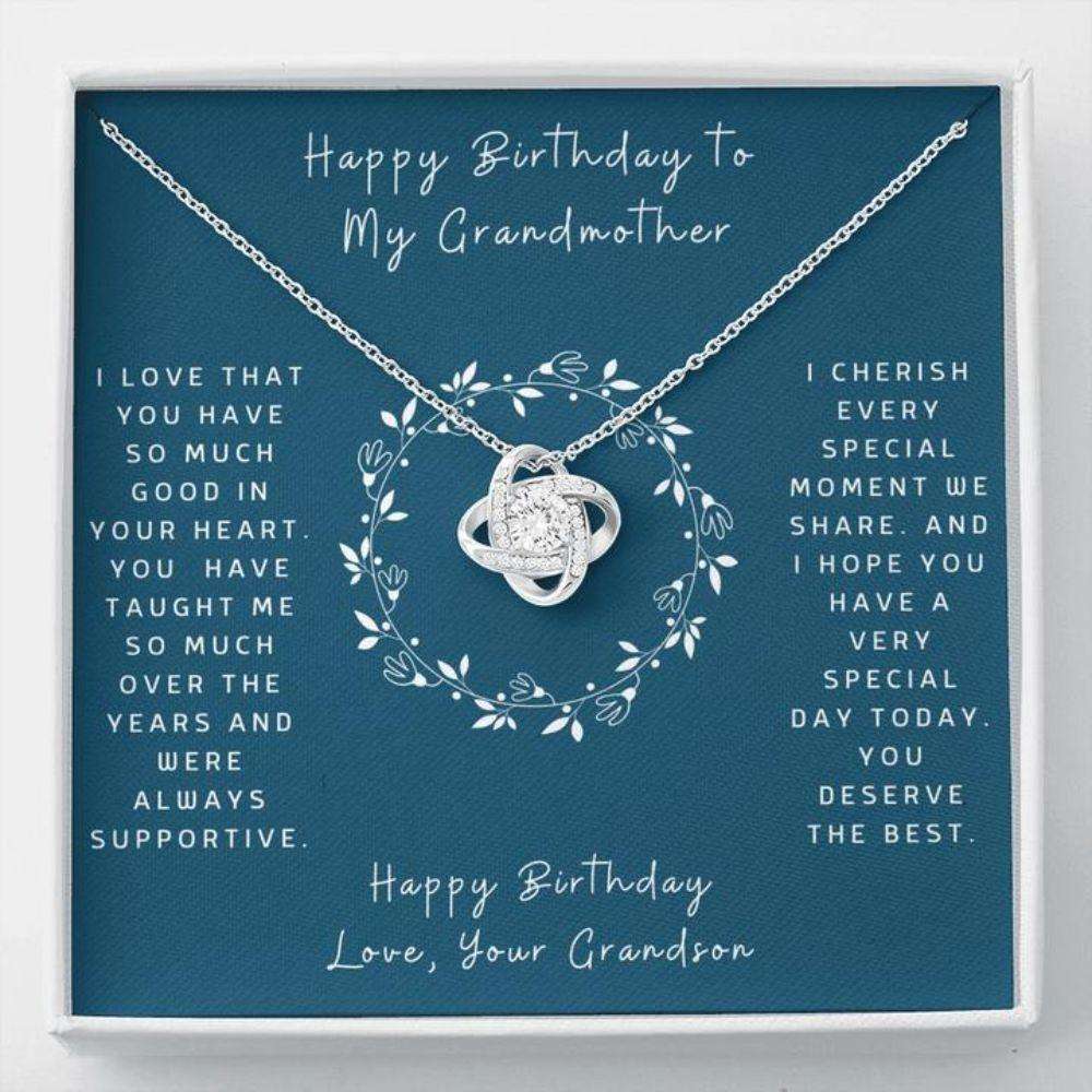 Grandmother Necklace, Birthday Necklace To Grandmother “ Gift To Grandma With Message Card Gifts for Grandmother Rakva