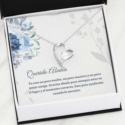 Grandmother Necklace, Cute Abuela Necklace “ Latina Grandma Gift “ Spanish Grandma Love “ Best Abuela Gift Gifts for Grandmother Rakva