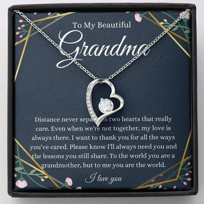 Grandmother Necklace, Gift For Grandma Necklace, Grandmother Gift From Granddaughter Grandson Gifts For Daughter Rakva