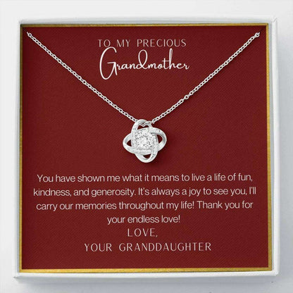 Grandmother Necklace, Gift For Grandmother From Granddaughter To My Precious Grandmother Necklace Gifts For Daughter Rakva