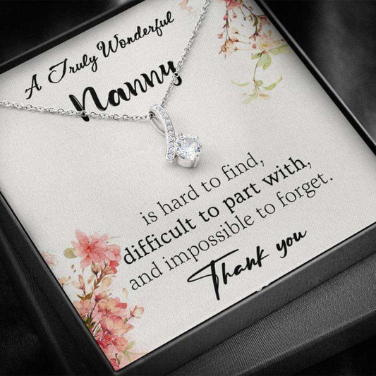 Grandmother Necklace, Gift For Nanny Leaving, Childminder Gifts, Thank You Nanny Necklace Gifts for Grandmother Rakva