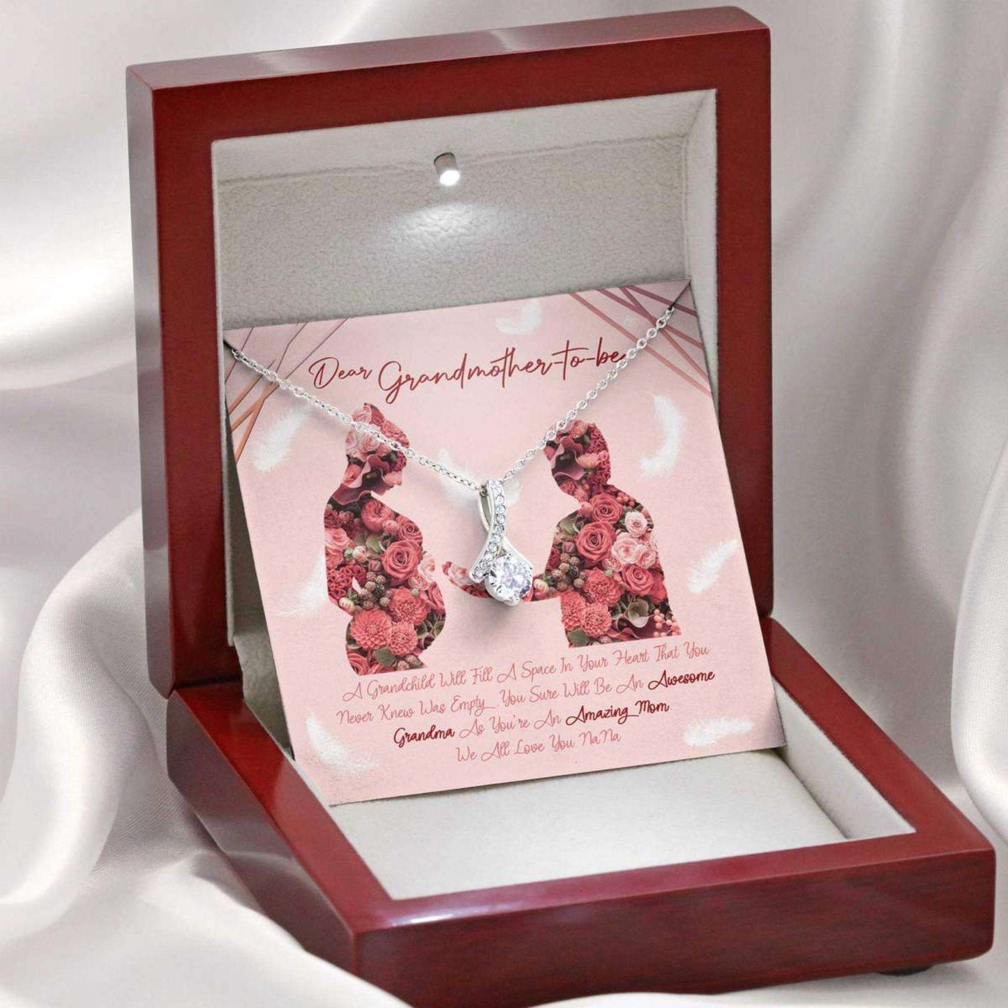 Grandmother Necklace, Gift For Your Grandma-To-Be On Mother’S Day Alluring Beauty Necklaces Gifts for Grandmother Rakva