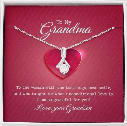 Grandmother Necklace, Gift From Grandson, Necklace Gift For Grandmother Gifts for Grandmother Rakva