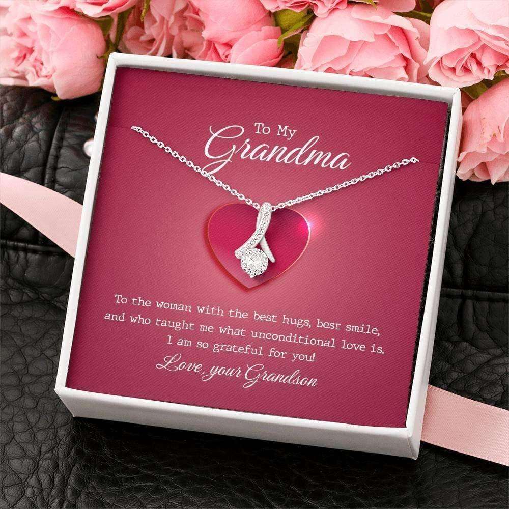 Grandmother Necklace, Gift From Grandson, Necklace Gift For Grandmother Gifts for Grandmother Rakva