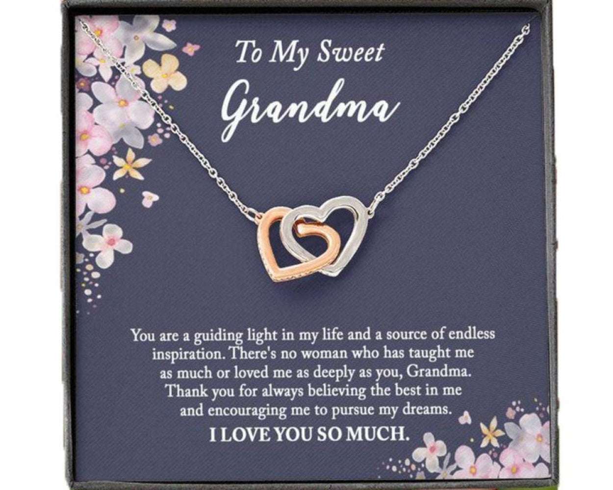 Grandmother Necklace, Gift Necklace For Grandma From Grandchildren Gifts for Grandmother Rakva